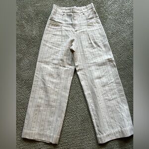 Zara Kids Striped Linen Blend Pants